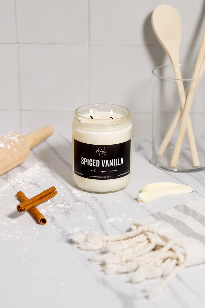 BOUGIE DE SOJA À LA VANILLE ÉPICÉE
