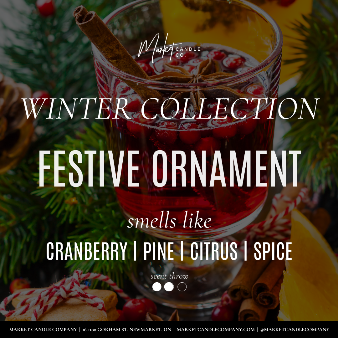 HOLIDAY ORNAMENT CANDLE - LIMITED QUANTITY