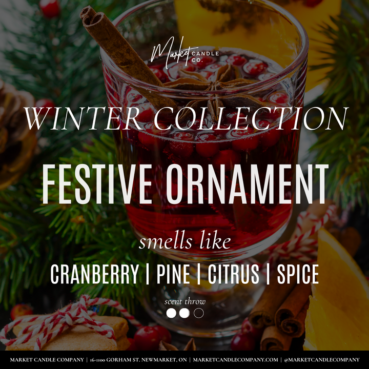 HOLIDAY ORNAMENT CANDLE - LIMITED QUANTITY
