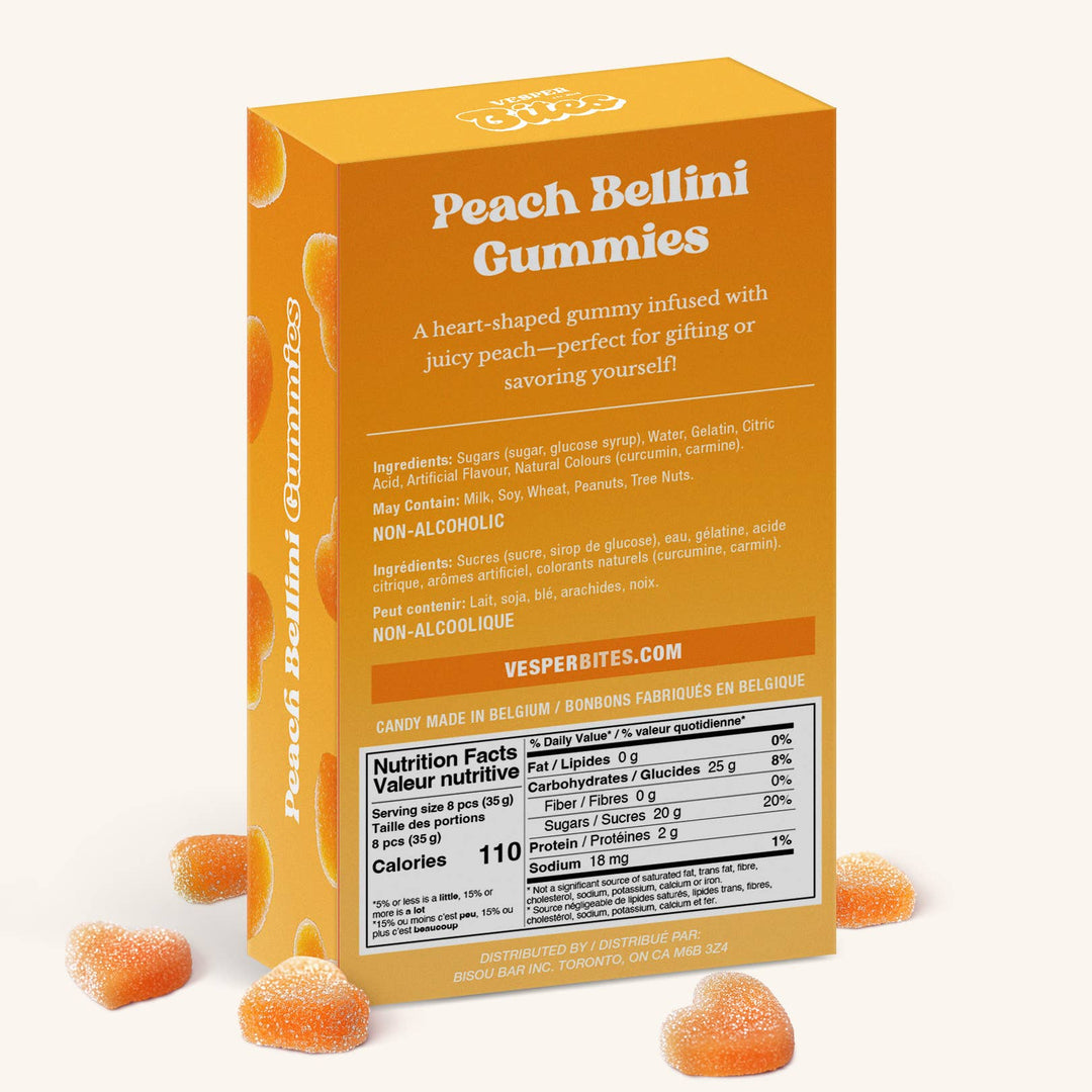 PEACH BELLINI GUMMIES (ALCOHOL FREE)