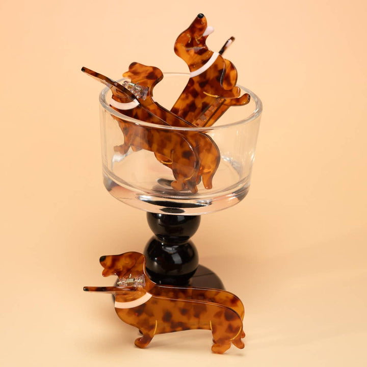 DACHSHUND HAIR CLAW CLIP
