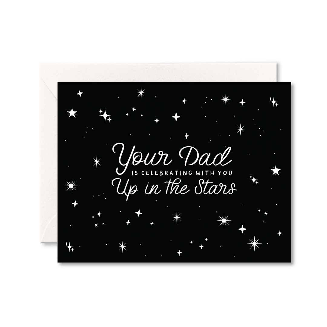 UP IN THE STARS DAD CARD