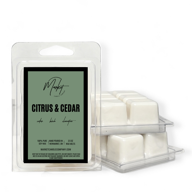 CITRUS & CEDAR SOY WAX MELT