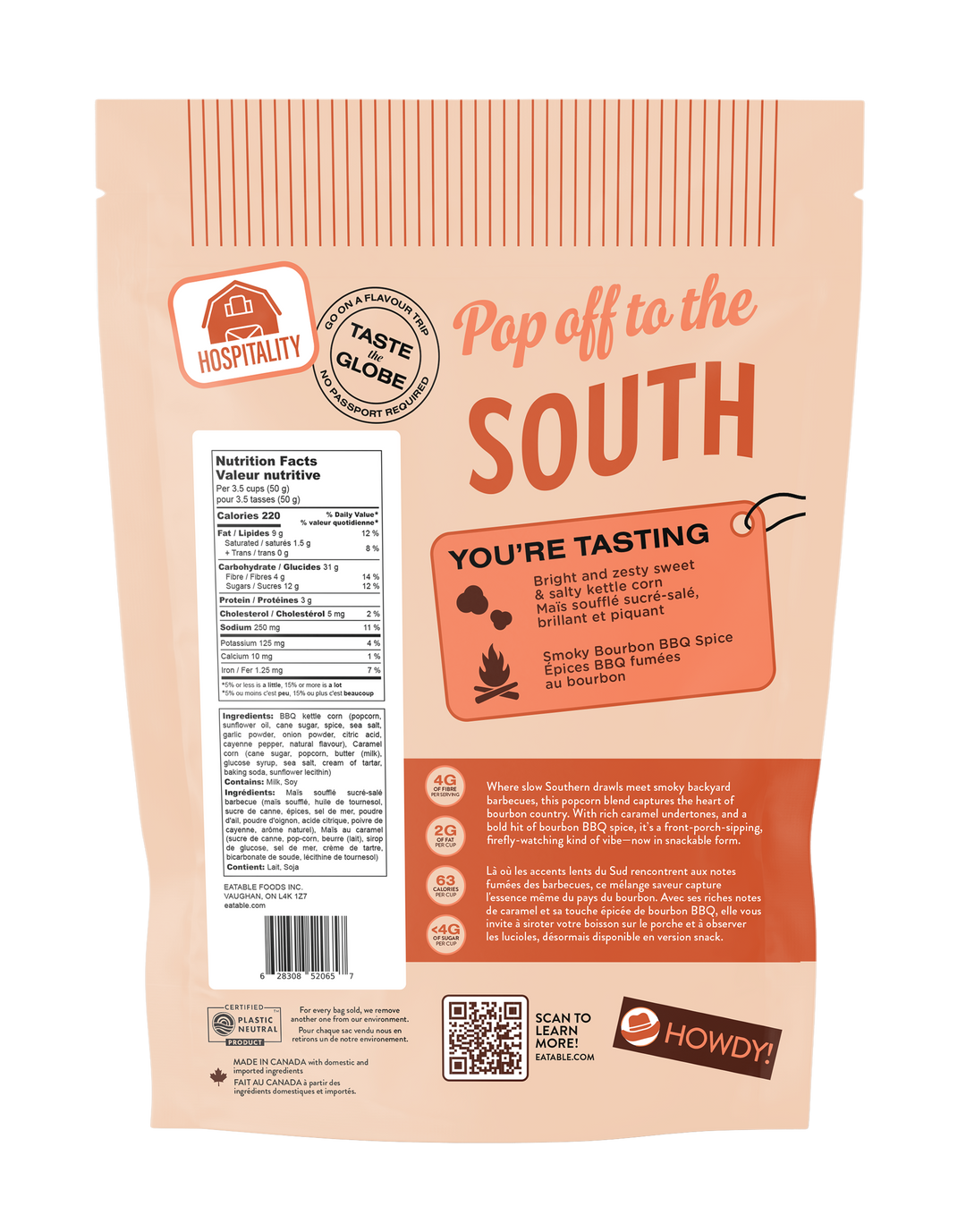 EATABLE POPCORN -SOUTHERN BOURBON BBQ