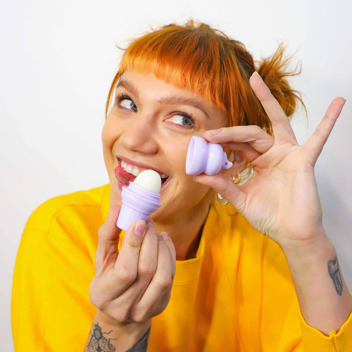 PURPLE ICE CREAM LIP BALM - LEMON MERINGUE