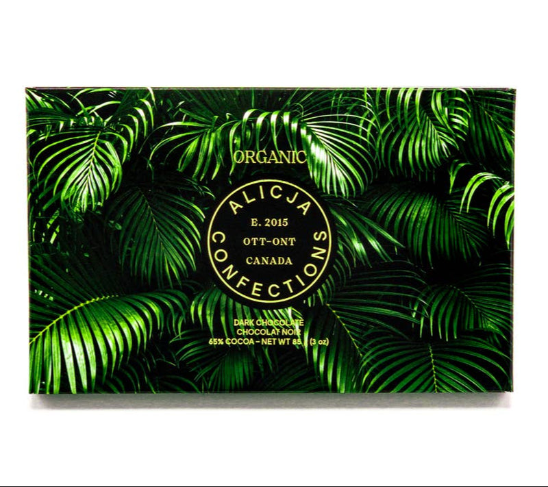 ORGANIC DARK CHOCOLATE POSTCARD