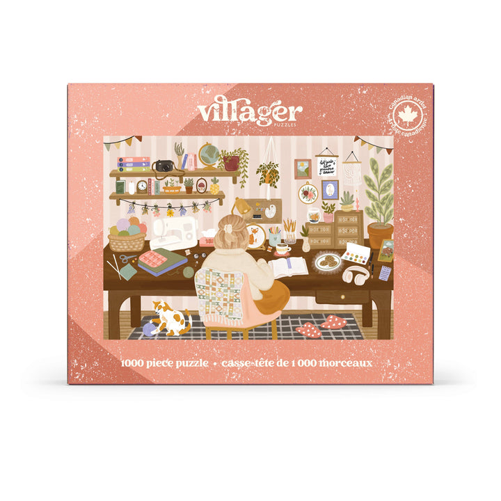 GRANDMA HOBBIES - 1000  PIECE VILLAGER PUZZLE