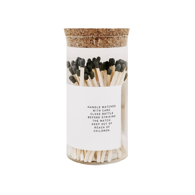 SMALL HEARTH MATCHES - BLACK TIP