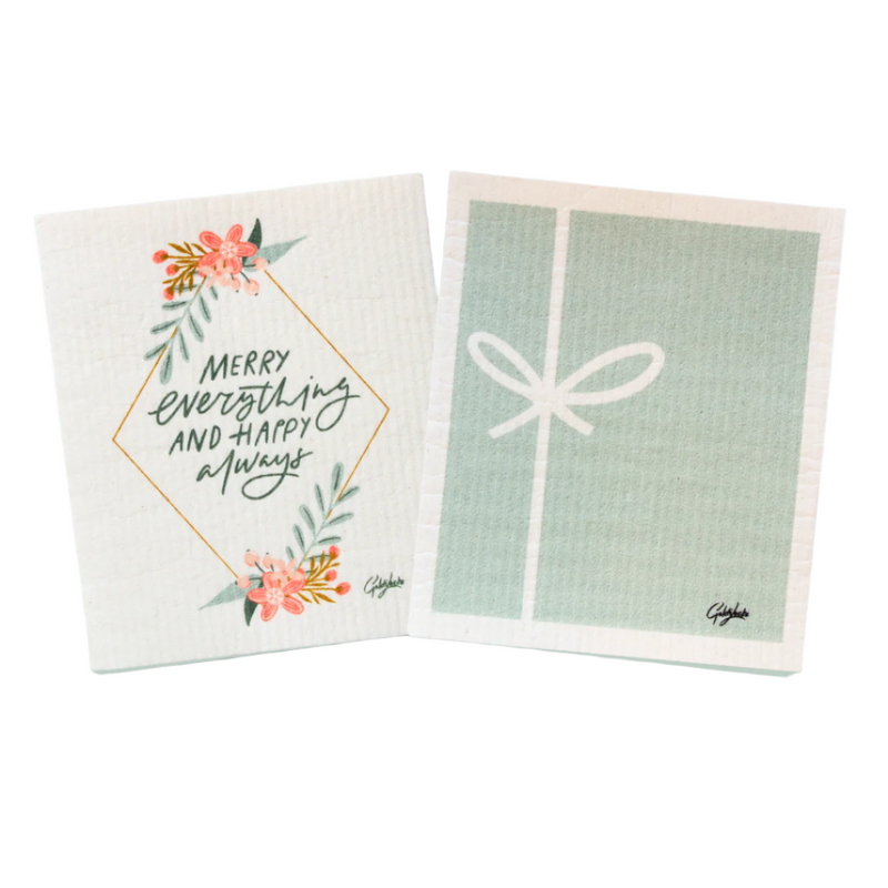 SWEDISH DISHCLOTH - MERRY EVERYTHING SET