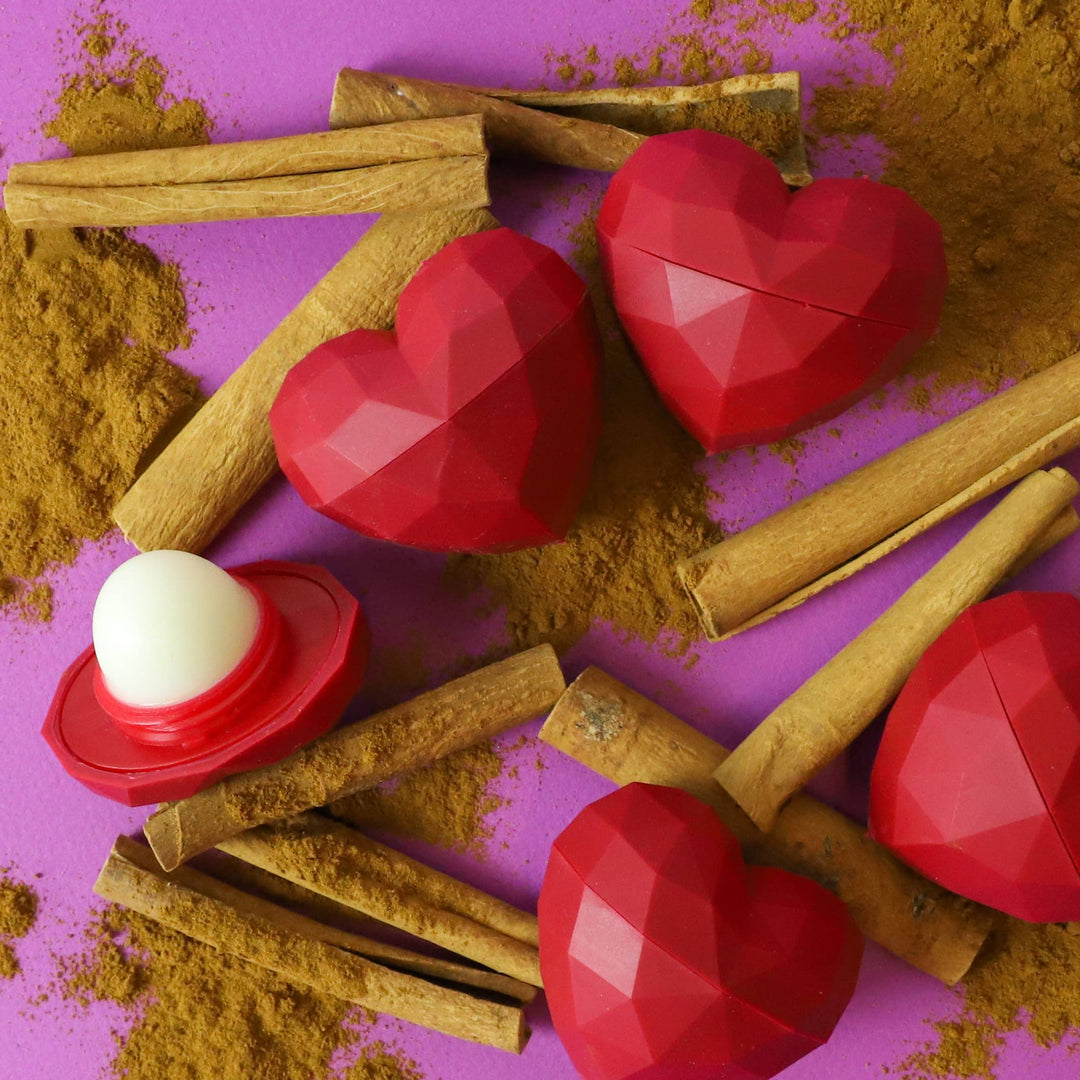 RED HEART CINNAMON LIP BALM