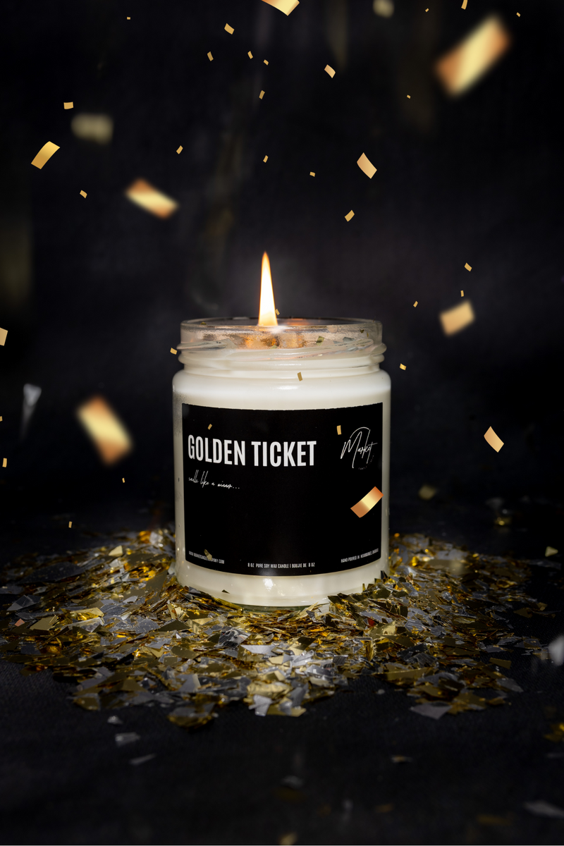 GOLDEN TICKET SOY CANDLE - ENTER TO WIN 100$ GIFT CARD