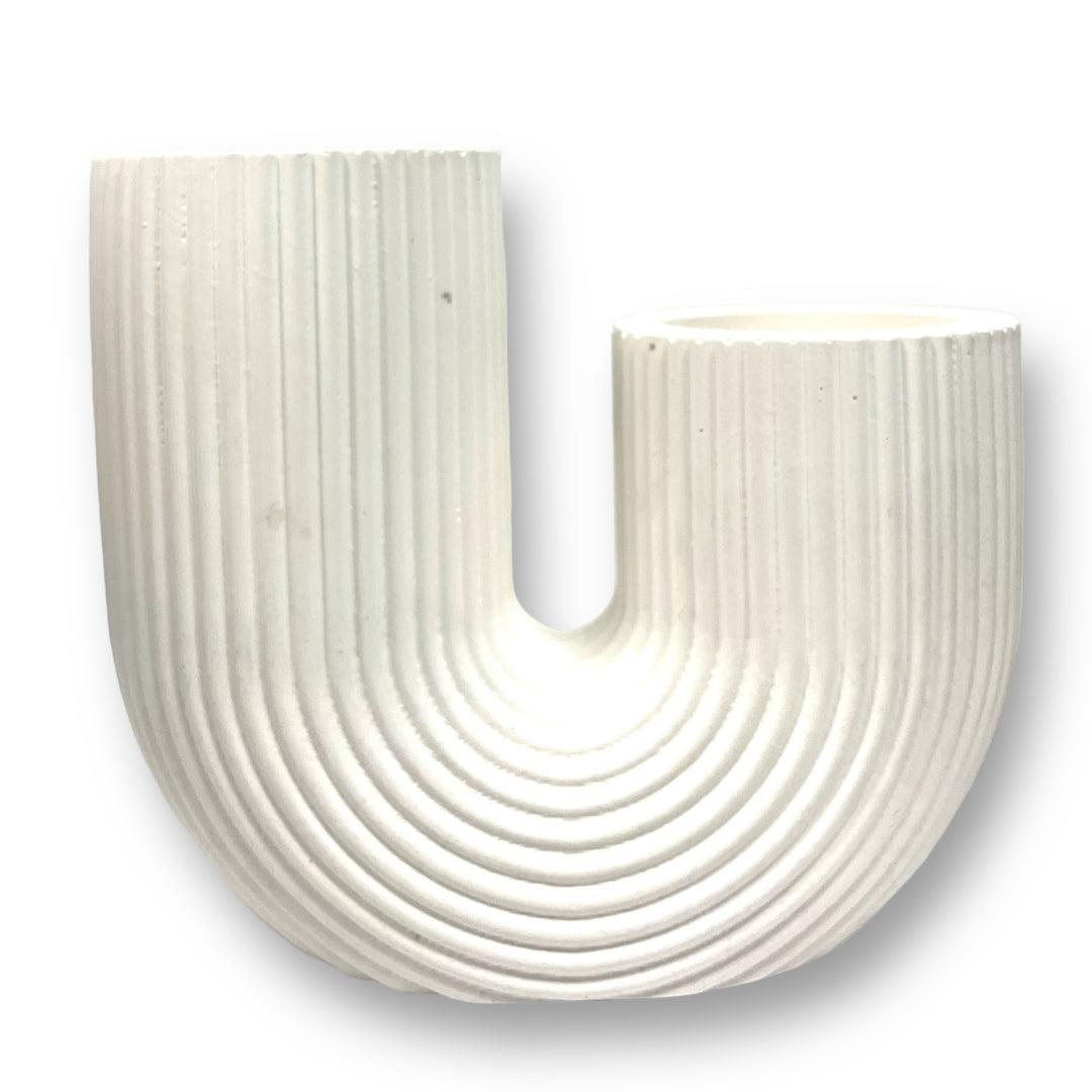 J VASE - WHITE