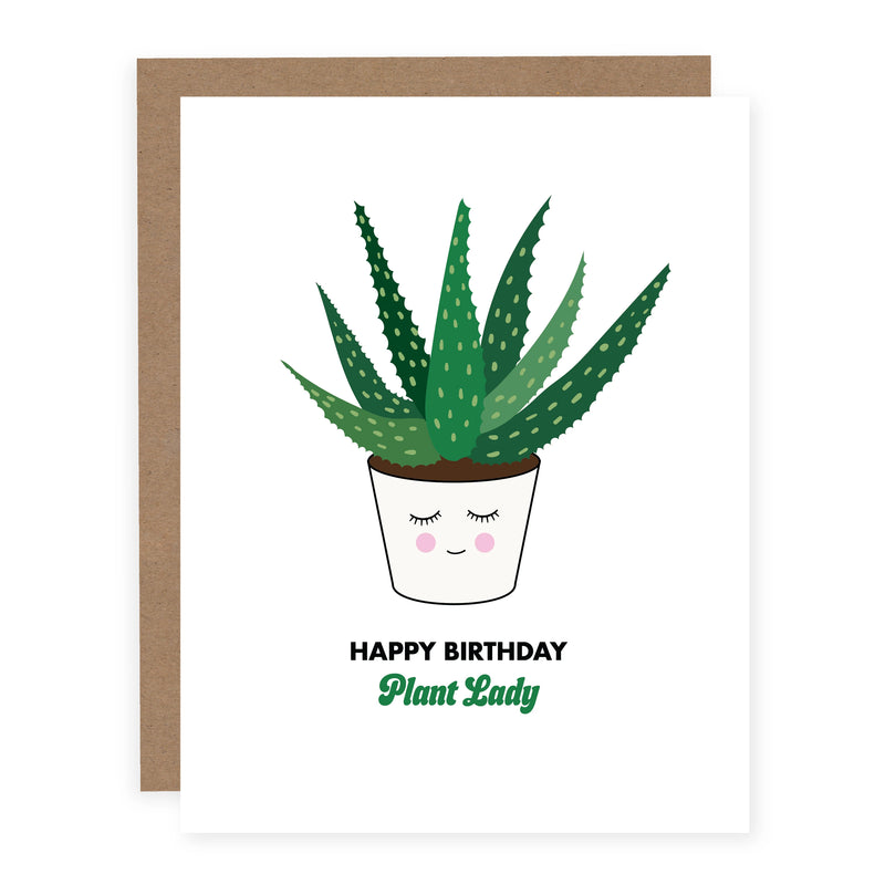 HAPPY BIRTHDAY PLANT LADY CARD