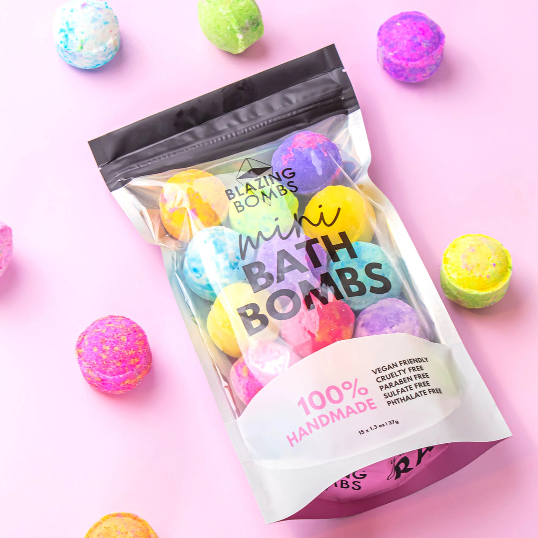 Bombes flamboyantes - Mini bombes de bain assorties