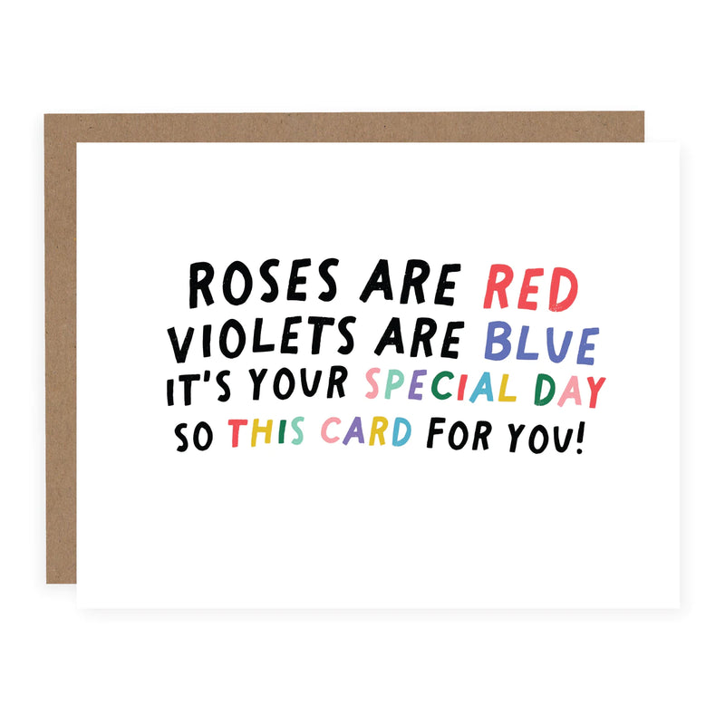 ROSES ARE RED CARD